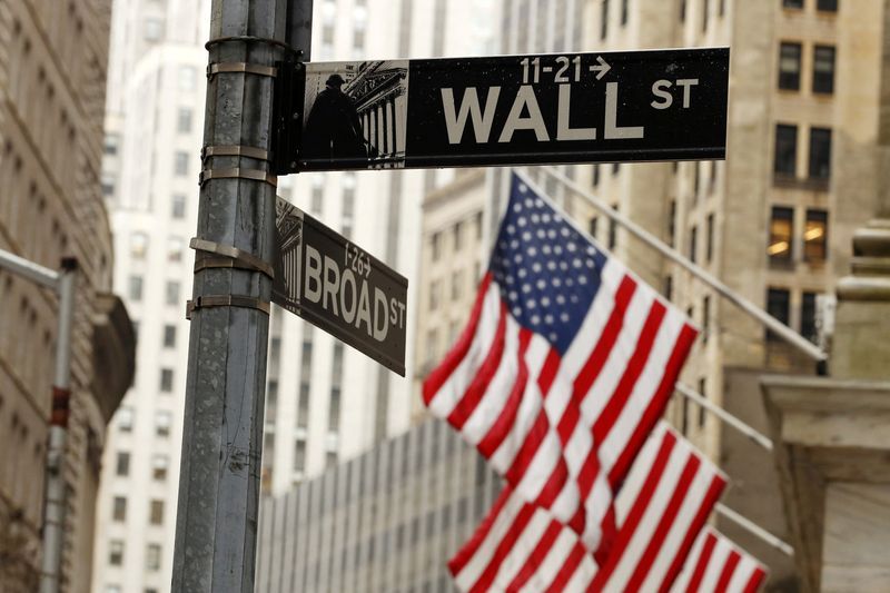 FILE PHOTO American flags are seen outside the New York Stock Exchange in New York City New York U.S. March 13 2020. REUTERSLucas JacksonFile Photo