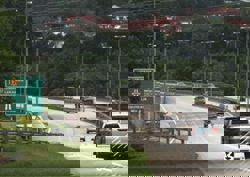 Image 86: Landslide on Lekas Highway: Emergency lane, slow lane closed at KM9.3 northbound