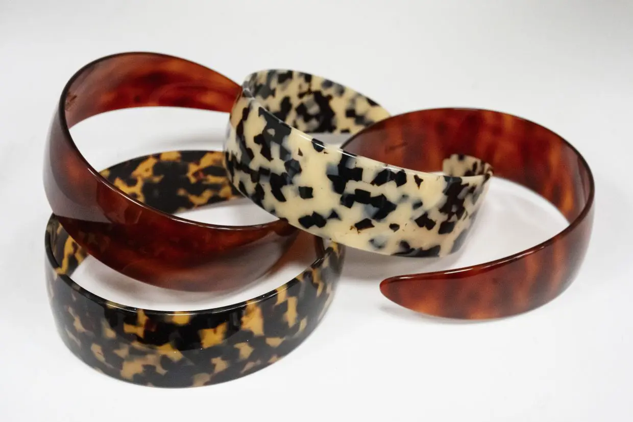 Charles Wahba Tortoise Shell Headband Exclusively ours — The Iconic 1.5 Inch Tortoise Headband by  main image 4
