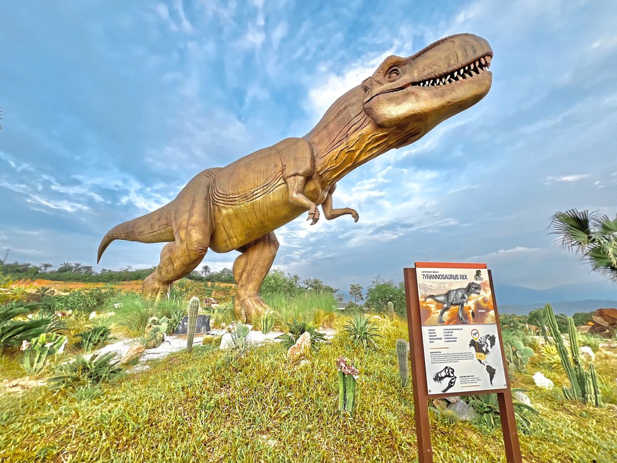 In diesem weitläufigen Park in Selangor finden Sie Dinosaurier ...