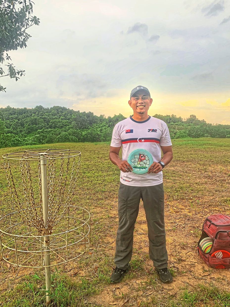 Redha at Missile Hills Disc Golf Course.