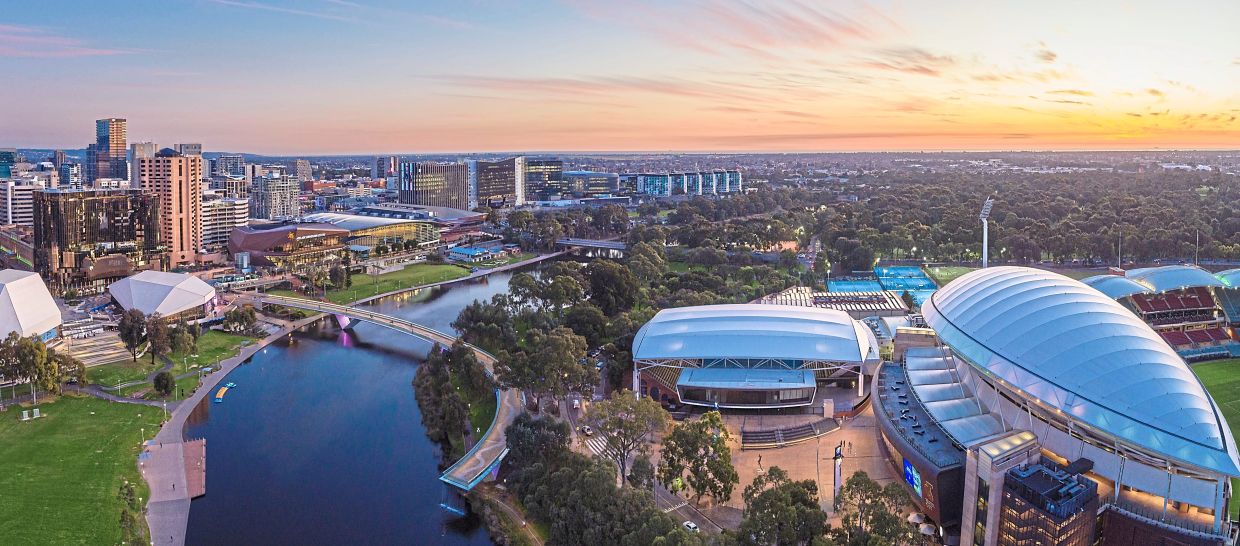 A view of the South Australian capital, Adelaide -- which the columnist has not been able to see much of having been thwarted by a faulty car. But she's just as happy staying in with her daughter for the holidays. — South Australian Tourism Commission