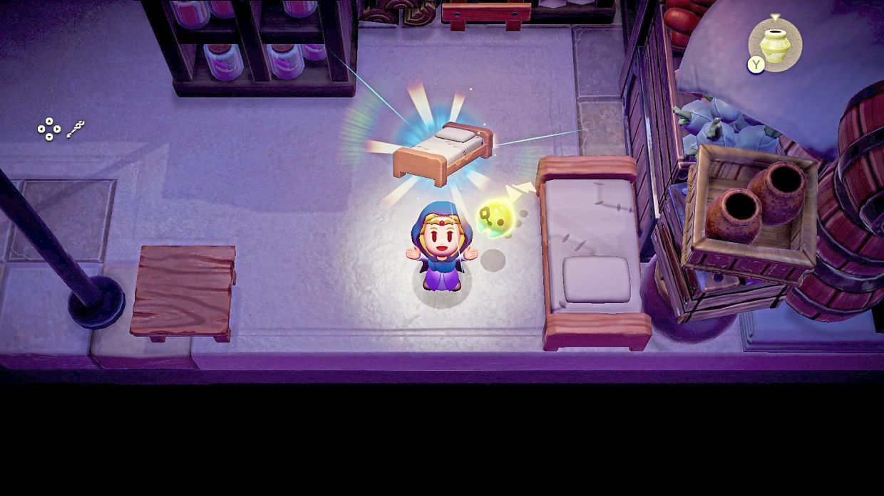 The game resembles the 'Links Awakening' remake, but the developers flipped the script to make the eponymous princess the star. – Nintendo