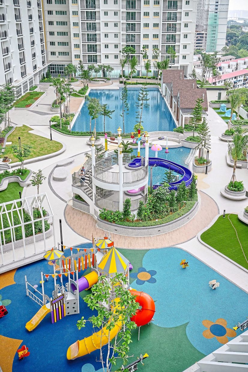A housing development in Bukit Gelugor, featuring a children’s playground, swimming pool and well-designed community amenities, is eradicating the stigma associated with affordable housing.