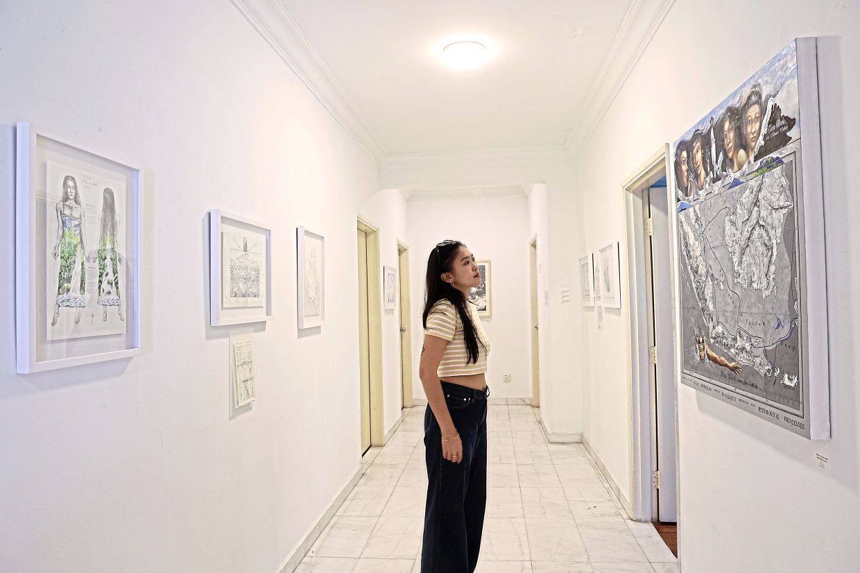 A view of Chang’s 'Thinking Like A Mountain' exhibition at Cult Gallery in Kuala Lumpur.  Photo: The Star/Art Chen 