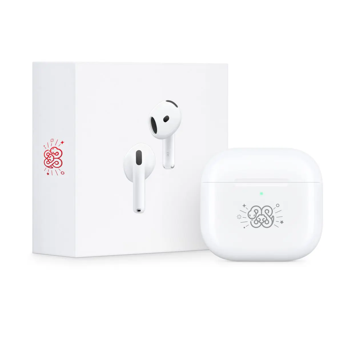 Apple AirPods 4(ANC)-snake 本体(海外限定) Apple releases Year of the Snake AirPods 4 with ANC for RM829
