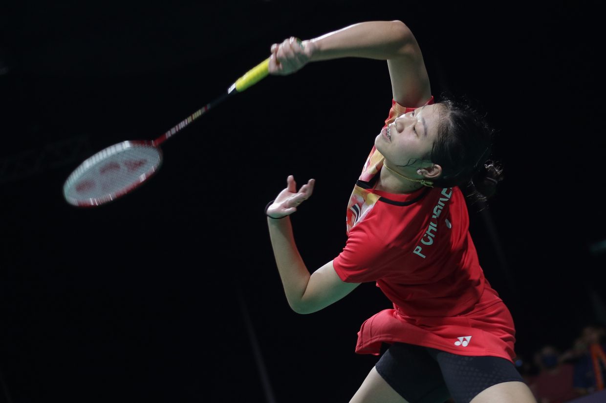Pornpicha upsets Han Yue to enter semis in first major meet