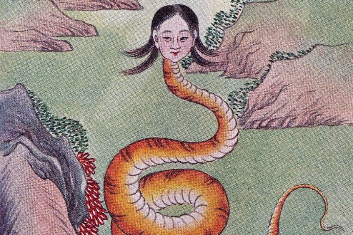 Nüwa, the creator deity in Chinese folklore, is often depicted with a human head and serpent-like body. -- Photo: Pictures From History/Universal Images Group via Getty Images / SCMP