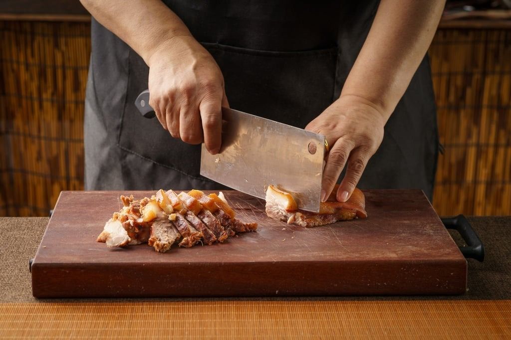 Do not chop meat on Lunar New Year’s day. According to Chinese tradition, using sharp objects then symbolises cutting the thread of good luck for the year ahead. -- Photo: Shutterstock/SCMP