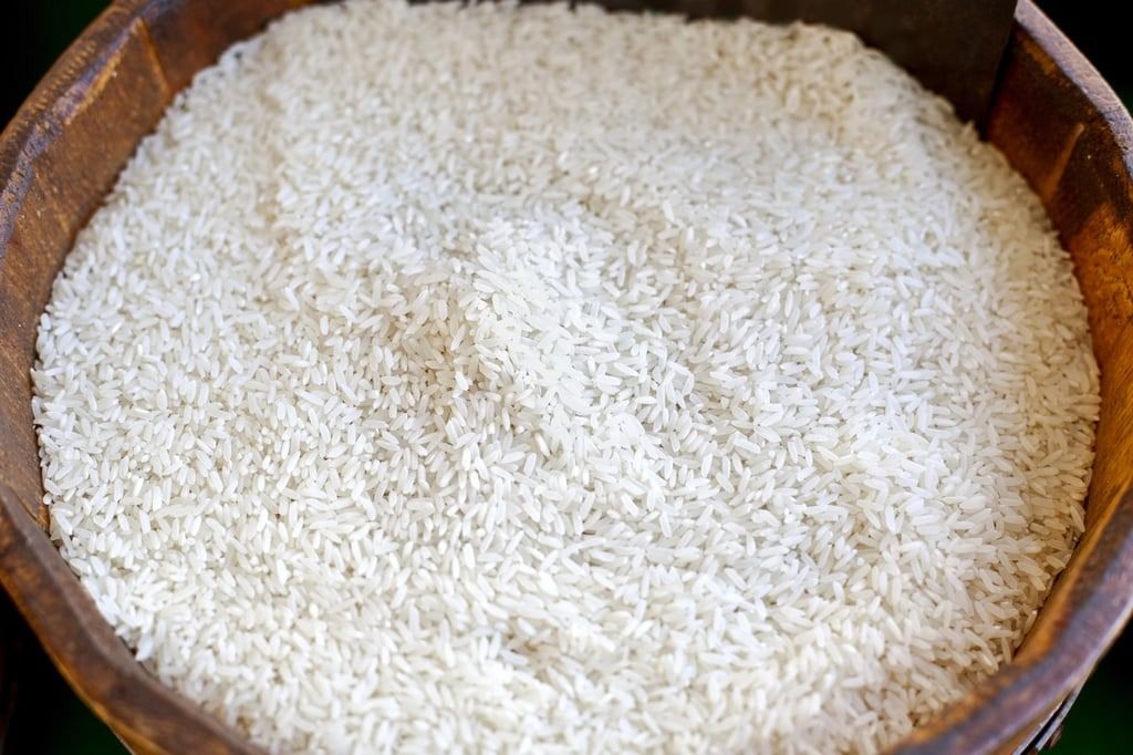 Whether you use a bucket or other receptacle to store rice, make sure it is full to the brim at Lunar New Year. -- Photo: Shutterstock/SCMP