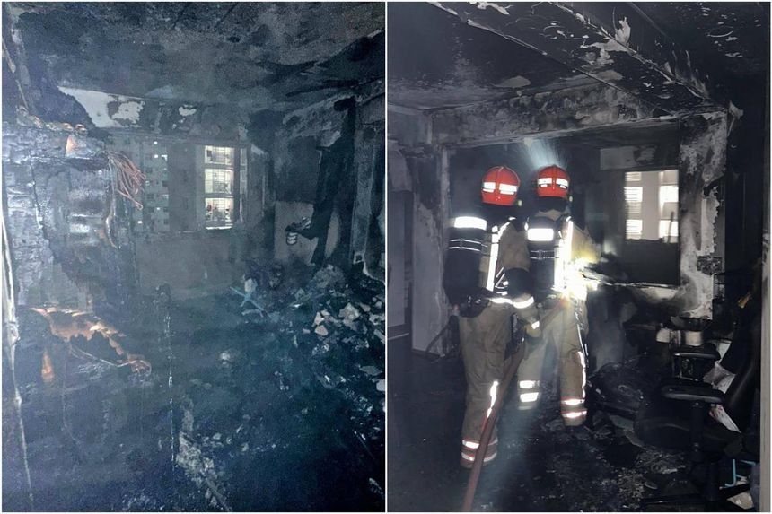 One person taken to hospital, over 60 evacuated after fire breaks out ...