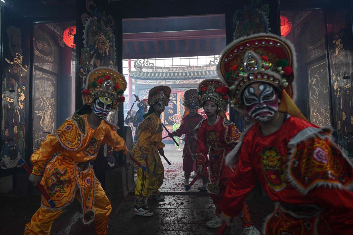 The Yingge dance is a source of pride for a region where traditional culture remains strong. Photo: AFP 