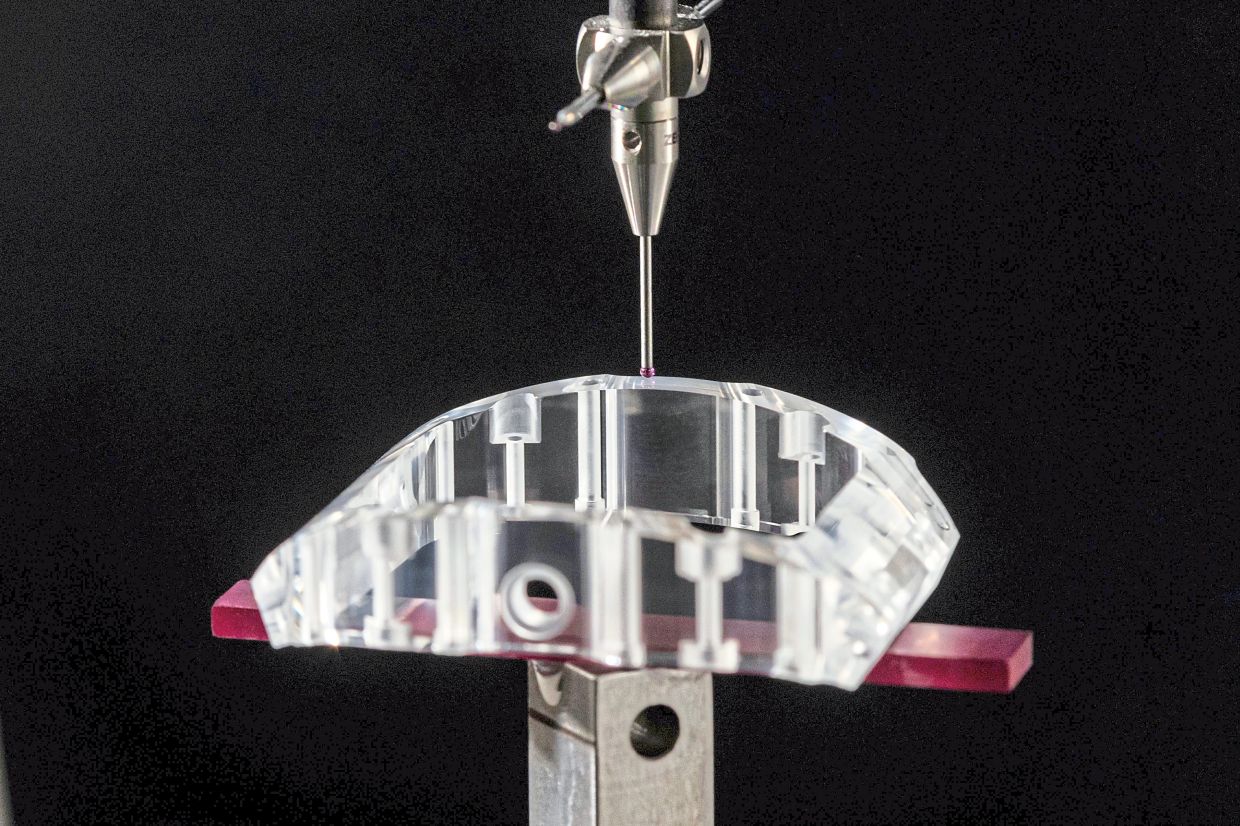 Setting each element is a real engineering feat, requiring a laser operating to the nearest micrometre.