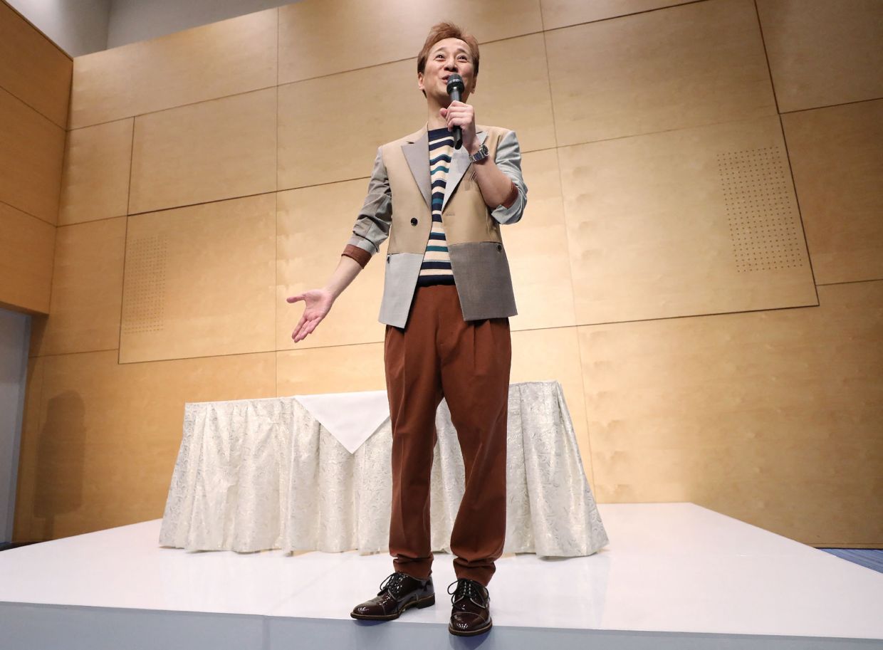 One of Japan's biggest pop stars and best-known TV hosts, Masahiro Nakai, announced his retirement on Jan 23, 2025 over sexual misconduct allegations, reports said, in the latest scandal to rock Japan's entertainment industry. Photo: AFP
