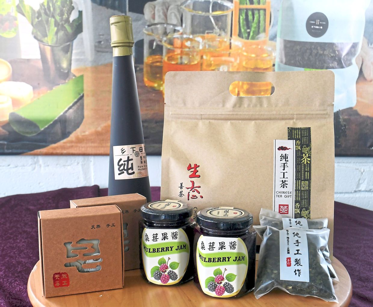 The mulberry is used to make products like jam, syrup and juice.