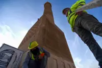 Iraq's famed 'hunchback' of Mosul rebuilt brick by brick