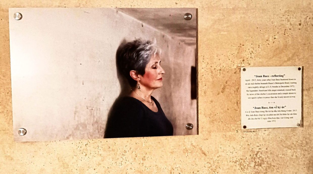 The Joan Baez memorial in the Metropole DAVID BOWDEN