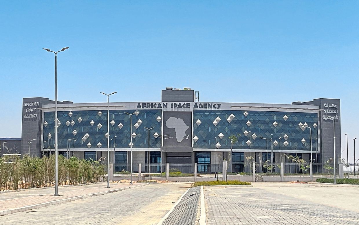 An exterior view of the African Space Agency, in Space City, New Cairo, Cairo, Egypt. — Reuters