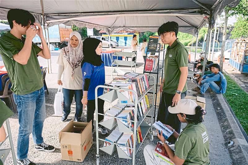 JCorp Foundation holding a book exchange and donation programme.