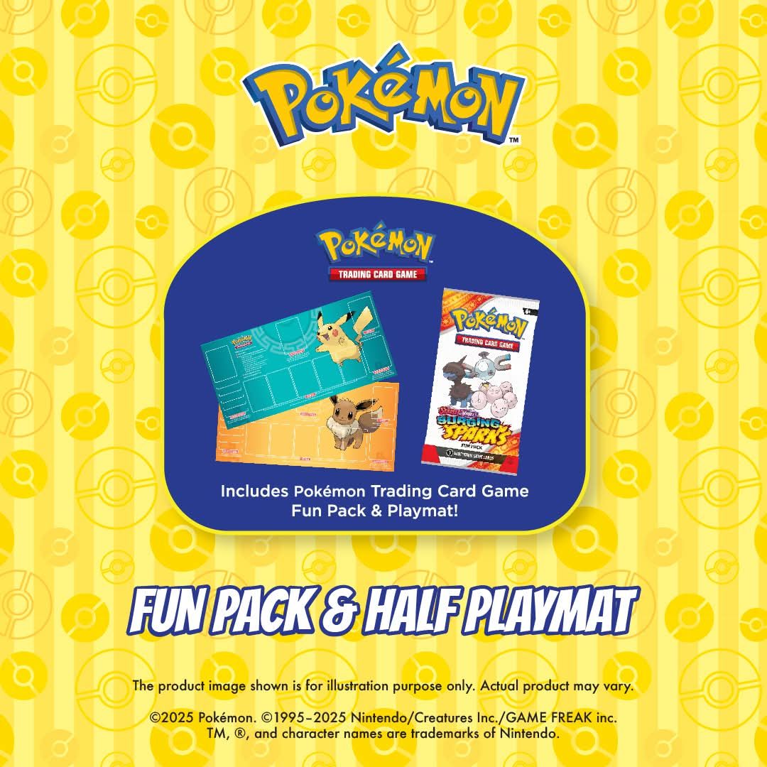 Keeping with the theme, the set includes both a playmat, featuring either a Pikachu or Eevee design.