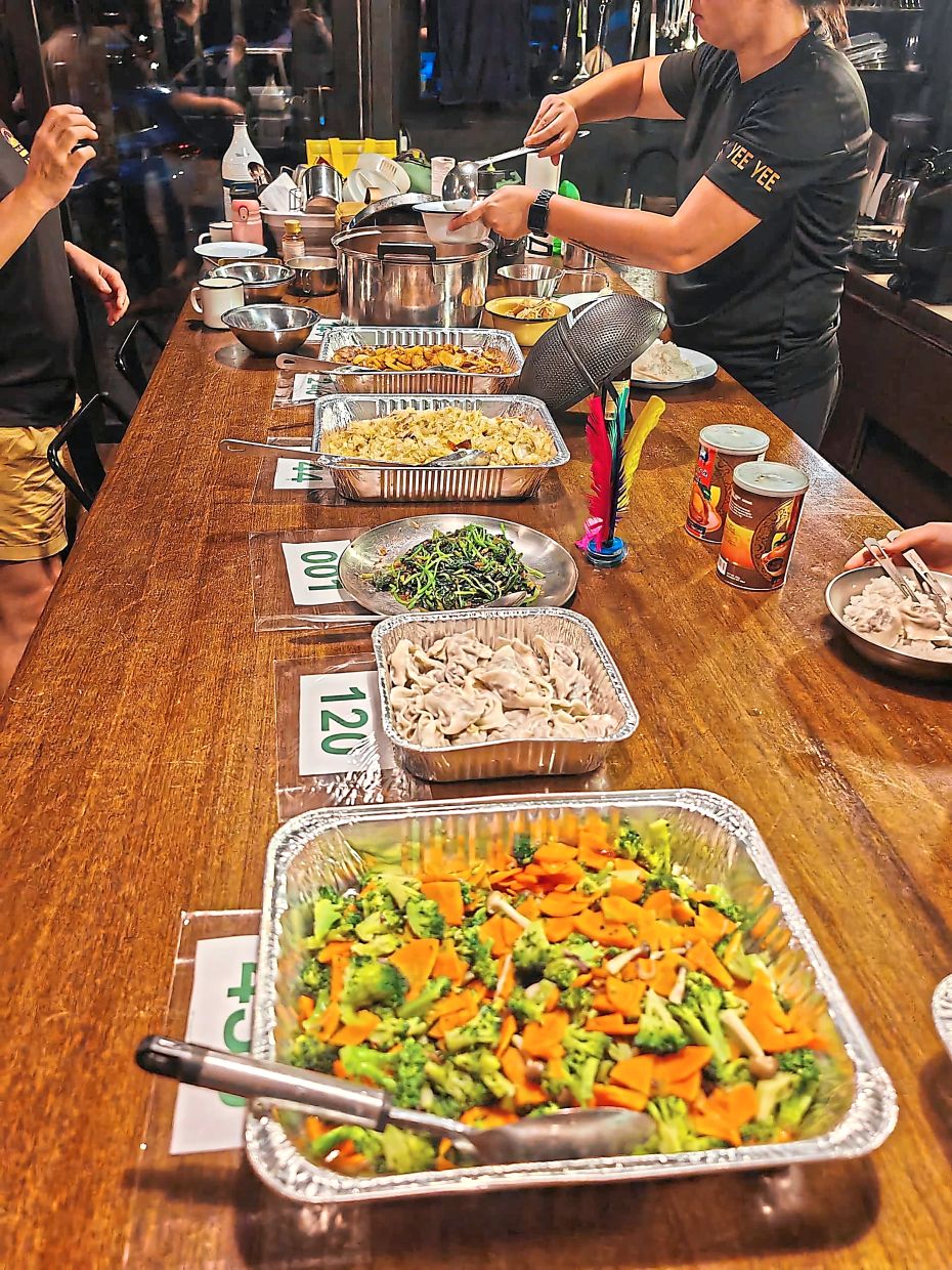 Even the dinner buffet was numbered ominously. 