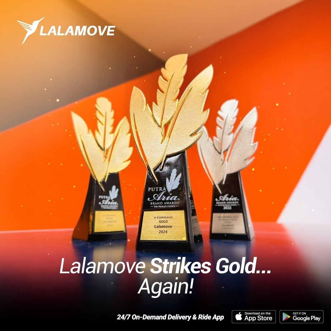 Lalamove’s accolade at the 2024 Putra Aria Brand Awards, marked its third win since 2022.