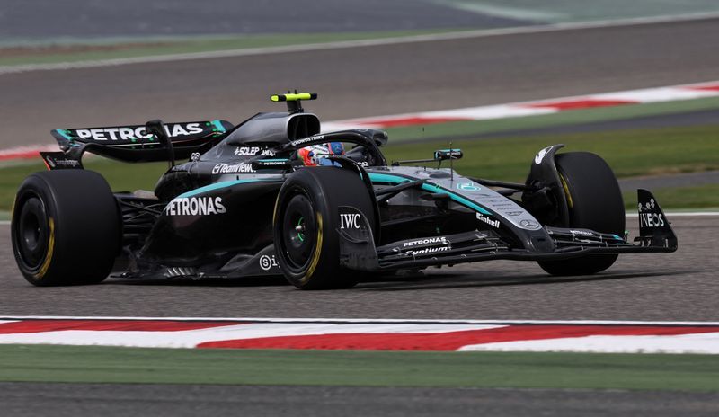 Motor racing-Antonelli puts Mercedes on top in first F1 test session