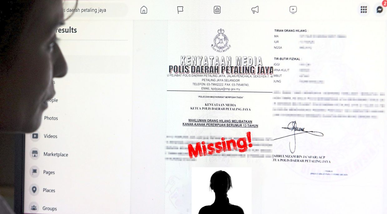 Worrying trend: Family stress, neglect and abuse are driving more teens to run away, fuelling a steady rise in missing persons cases, warn experts.— AZLINA ABDULLAH/The Star