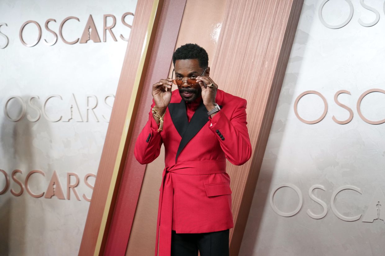 Colman Domingo wear a fiery red tux for the event. Photo: The New York Times