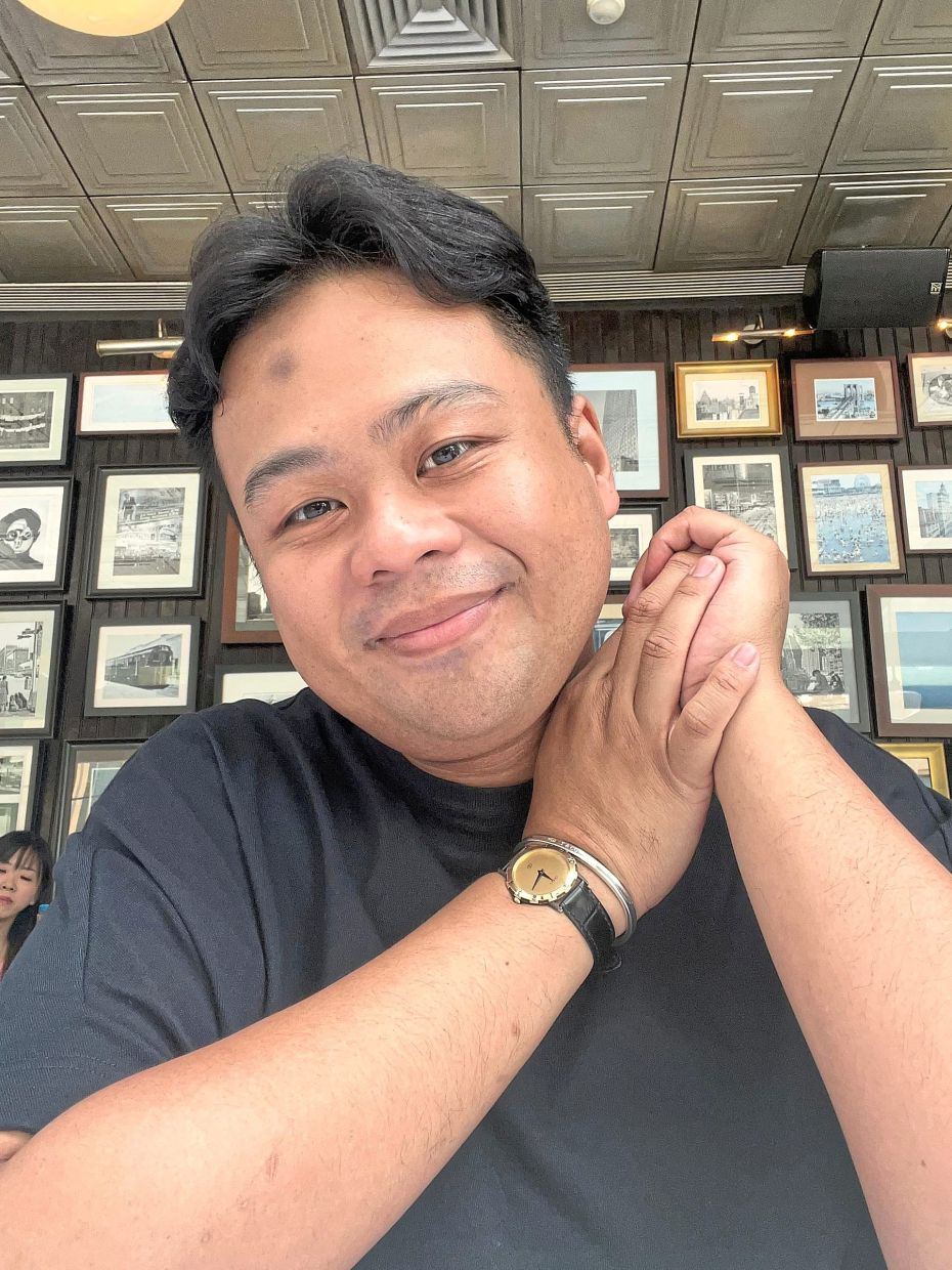 Growing optimism: Muhammad Ridhwan and Tina.