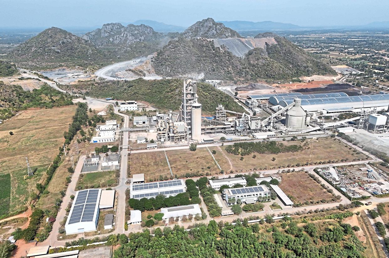 A general view of the Chip Mong Insee cement factory in Kampot province. — AFP