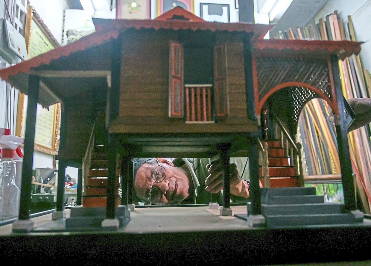 (Far left) The replicas are based on real houses and Saari makes sure the details are the same. 