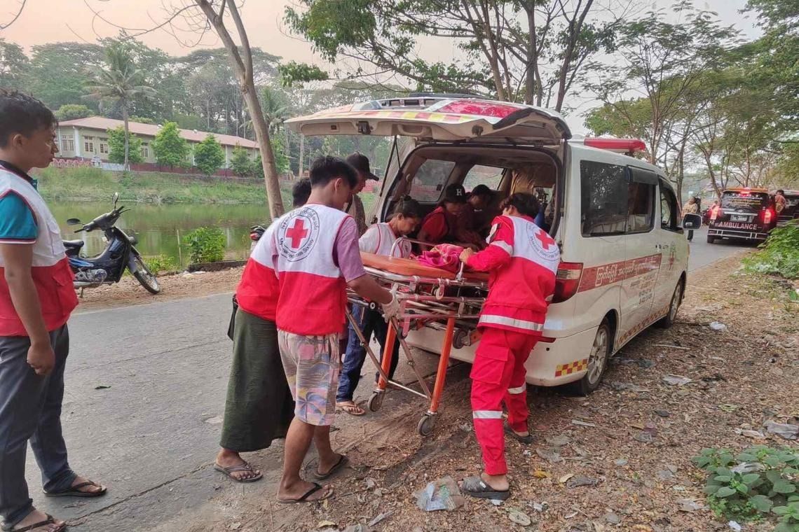 The major disaster has killed 144 people in Myanmar and injured 732 others, with the death toll expected to rise, according to Myanmar’s junta chief. - Photo: Myanmar Red Cross