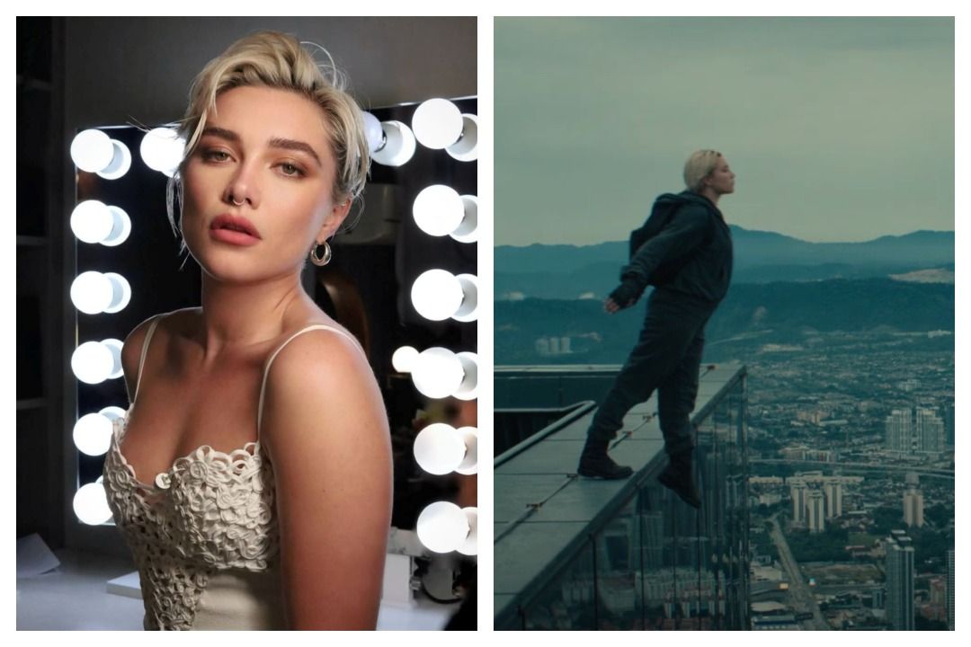 WATCH Marvel shares first look at Florence Pugh's skydiving stunt at