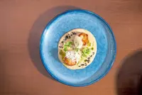 Seafood dinner with fusion of Spanish, Pan-Asian flavours