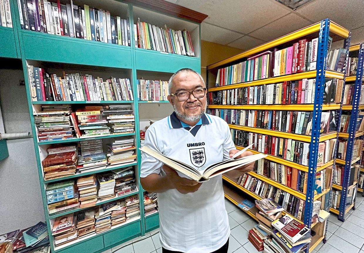 Abdul Halim, also known as Cheklem, buys books from people’s personal collections and booksellers who have gone out of business.