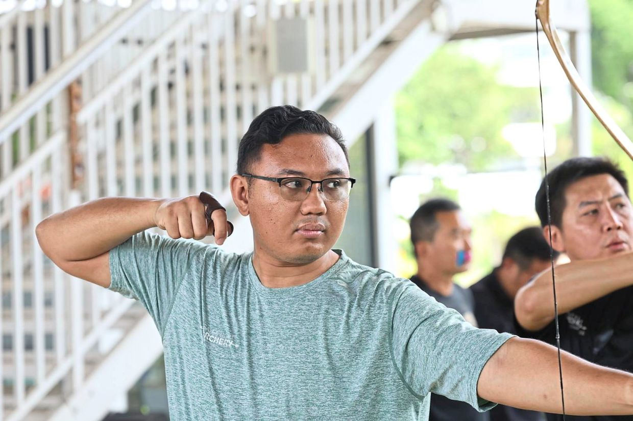 Practice, patience and perseverance, says Mohamad Faiz, is key to good archery.