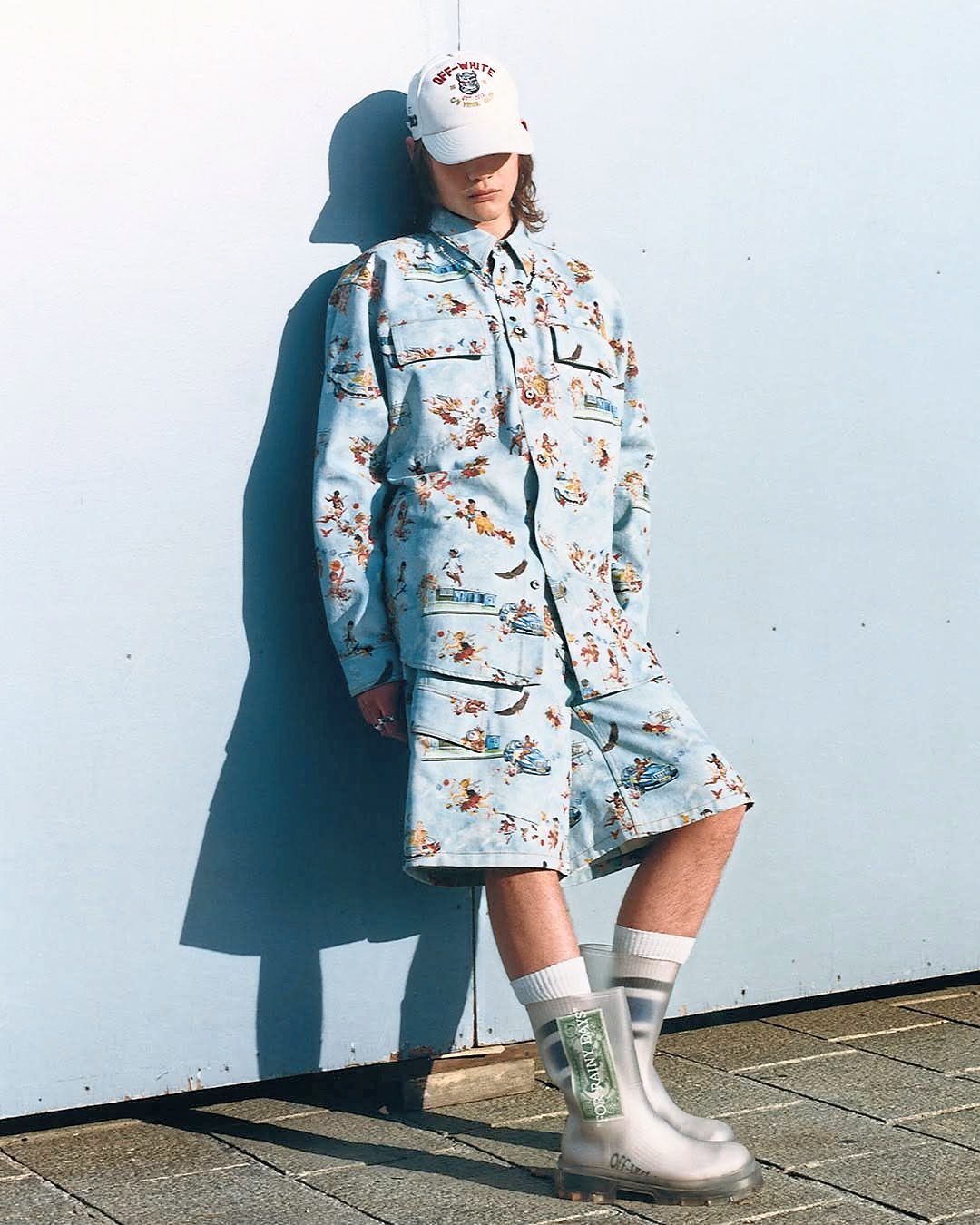 Menswear labels bring streetwear-style versions in looser cuts. Photo: Instagram/Off-White