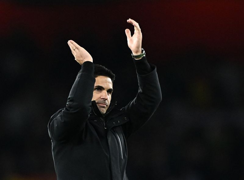 Soccer-Arteta says Arsenal need to be brave and determined to deny Real Madrid a comeback