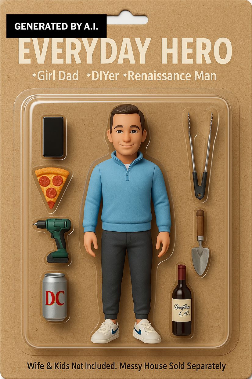 In a handout image generated by artificial intelligence and provided by ChatGPT shows, Pat Bassermann, who works in marketing, and wrote an elaborate prompt to create his own action figure. Amid the rush to take part in a recent trend, some artists, concerned about the use of ChatGPT, are hand-drawing their own versions. — ChatGPT via The New York Times