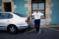 Octogenarian skateboarder shreds concrete in Spain's Bilbao