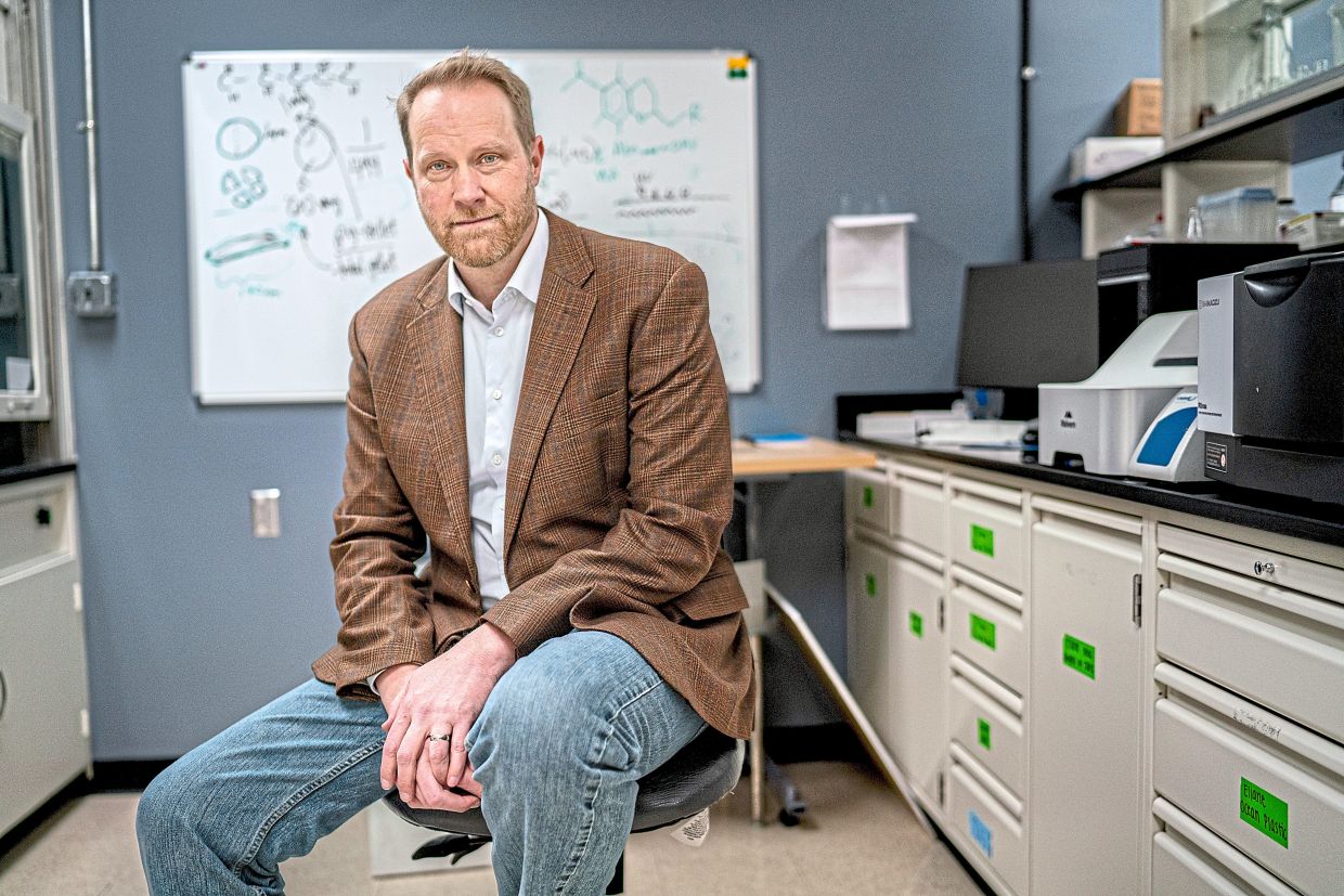 Campen, who runs a lab at the University of New Mexico that has found microplastics in human brains, placentas, testes and other organs. - — Gabriela Campos/The New York Times