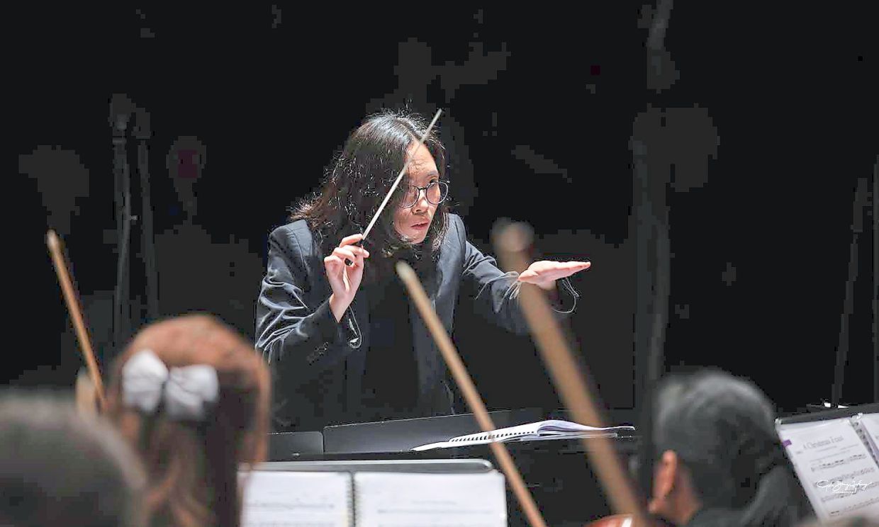 This weekend, Sim leads the KLPac String Orchestra out for its first show series this year. Photo: Goh Bong Hiang 