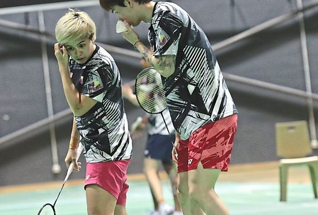 Back in force: Chen Tang Jie-Toh Ee Wei in action during training ahead of the Sudirman Cup at the Academy Badminton Malaysia. — YAP CHEE HONG/The Star