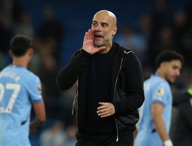 Soccer-Winning FA Cup not enough to restore Man City's aura, says Guardiola