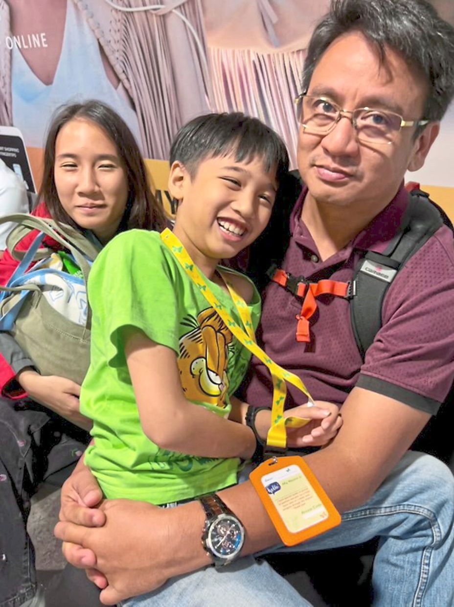 Last year, little Ewan and his family flew to Kuala Lumpur from Sabah. — ADELENE MAJAKIL