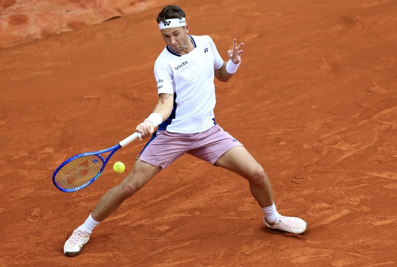 Tennis-Casper makes it 2-0 to Ruud family after beating Korda in Madrid