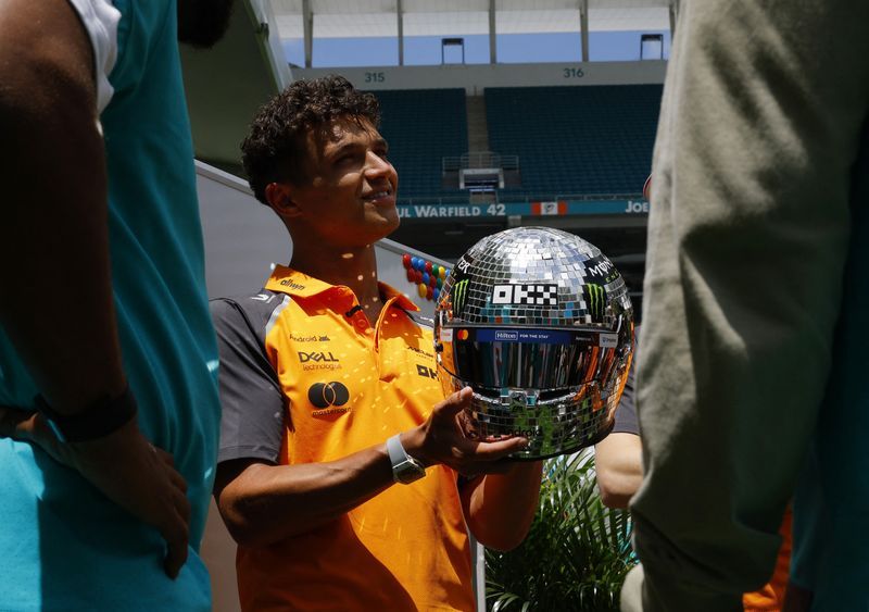 Motor racing-Norris says no worries, but he needs to get a move on