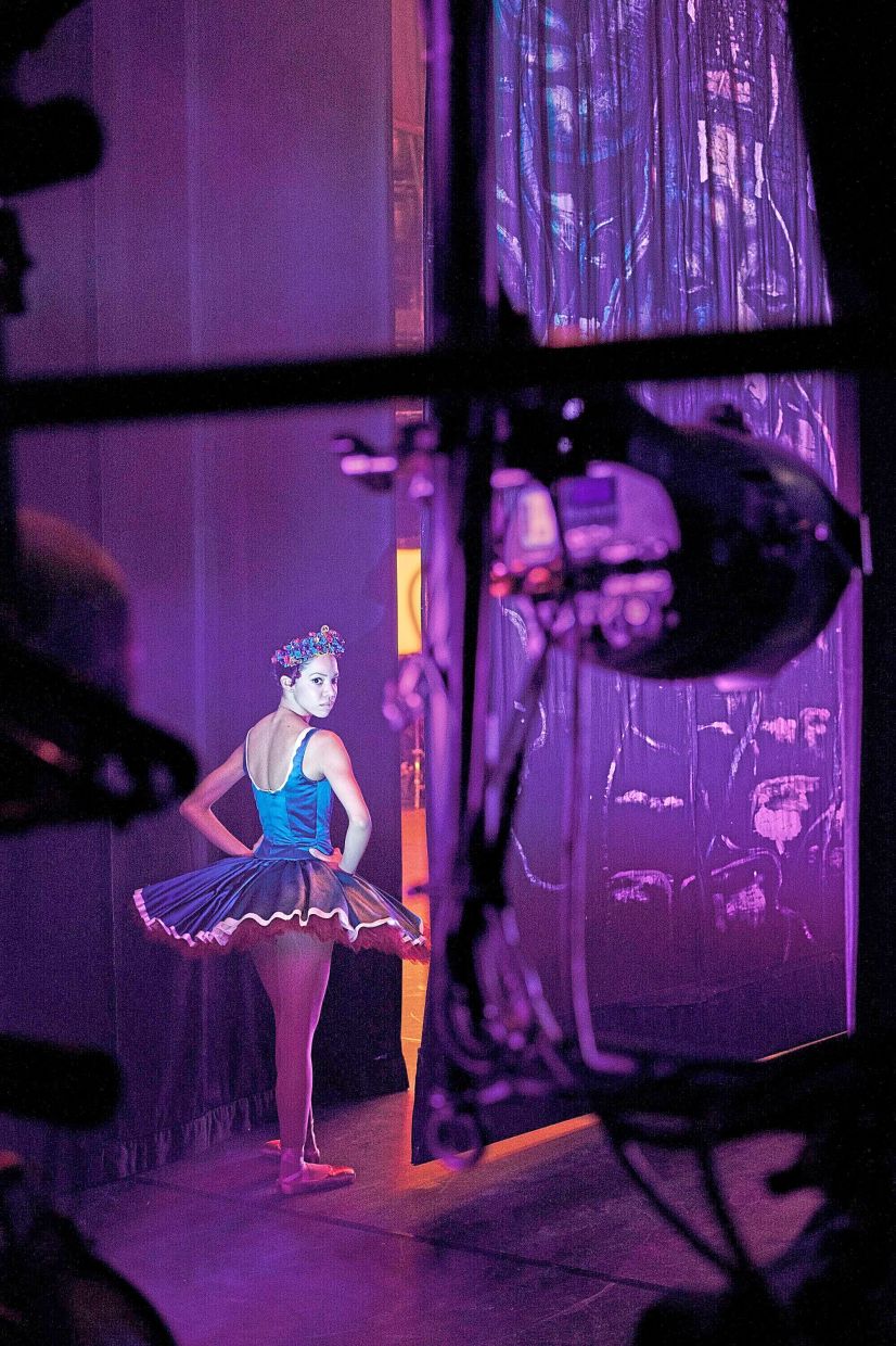 Vinolo, who plays young dancer Mishi, is a real-life ballet dancer who's making her acting debut in 'Etoile.' Photo: Amazon MGM Studios via AP