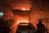 Firefighters rescue elderly man from burning house in Penang